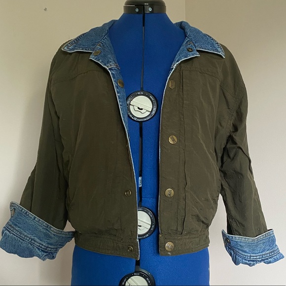 vintage reversible denim jacket small - Picture 7 of 16